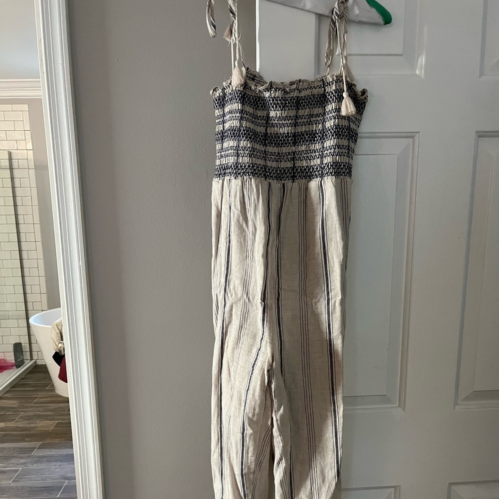 Madewell Striped Jumpsuit
